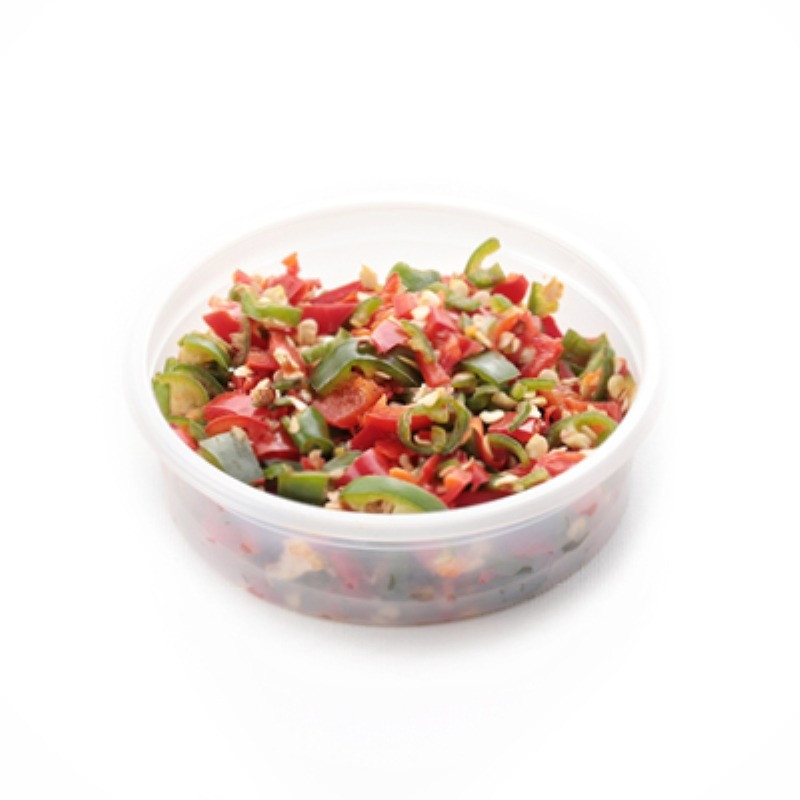 قطع الفلفل الطازج